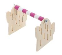 HOUDERCO Support Entraînement pour Oiseaux Naturel Perchoir Interactif pour Perroquets Jouet De Jeu De Table Station De Formation pour Oiseaux Accessoire De Cage Polyvalent