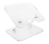 HOUDERCO Support Ergonomique Acrylique Réglable pour Ordinateur Portable et Tablette, Pupitre de Lecture Multifonction pour Chambre ou Dortoir, Compatible et Ventilé