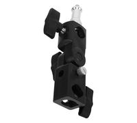 HOUDERCO Support Pivotant pour Flash Photographique Adaptateur pour Parapluie, Pince pour Trépied Réglable, Accessoire Multifonction pour Éclairage Photo Studio
