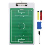 HOUDERCO Tableau de Football Magnétique Double Face en Pvc et Abs Tableau de Score et Liste des Joueurs pour L'entraînement Match Complet Couleur Aléatoire