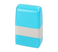 HOUDERCO Tampon à Rouleau de Code Brouillon Bleu pour Protection D'identité, Sceau de Confidentialité Anti-fuite D'informations, Outil Sécurisé pour Documents et Enveloppes, Usage Bureau