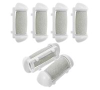 HOUDERCO Têtes De Remplacement Pour Râpeuse Électrique 6pcs Plastique Pour Exfoliation Callosités Outil De Pédicure Compatible Pour Soin Régulier Des Pieds