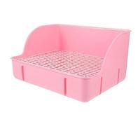 HOUDERCO Toilettes pour Petits Animaux Bac à Litière pour Lapins avec Amovibles Facile à Nettoyer Entretenir pour Intérieur Et Extérieur Conception Pratique Et Hygiénique