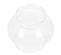HOUDERCO Verre Abat-jour et Lampe à Kérosène Lampe à Huile pour Petite Rétro Protection Coupe-vent Diffuseur de Lumière Douce Adapté au Chevet 2.56x2.56x2.17in