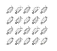 HOUDERCO Vis Hexagonales en Métal Argenté Lot de 20 Fixation Robuste et Compatible pour Montage SSD 2 et Carte Mère pour Ordinateur Portable et PC