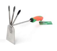 Houe avec râteau - outil de jardinage, fabriqué en acier, robuste et durable, idéal pour labourer et mélanger la terre. *