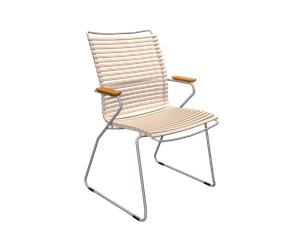 HOUE Chaise à accoudoirs avec dossier haut CLICK Dining - HoueBeige60