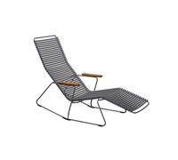 HOUE Chaise longue CLICK Sunrocker - gris foncé