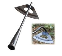 Houe creuse durcie tout en acier outil de sol de desserrage de jardinage, houe de plantation de jardin, accessoires de désherbage de ferme de râteau de désherbage portable