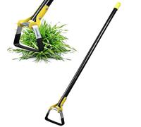 Houe de Jardin, 76-228cm Houe à Etrier de Jardin en Acier Inoxydable avec Poignée Réglable Robuste, Houe Outil pour Désherber, Ameublir Sol, Planter des Légumes