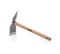 Vito – Houe de jardin double serfouette – Manche bois, INOX et fer forgé, haute qualité