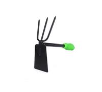 Houe de jardin avec râteau - Outil de jardinage, 3 dents, acier robuste, design ergonomique pour une manipulation facile et une meilleure efficacité au travail