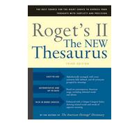 Houghton Mifflin AH-0618254145 Rogets Ii The New Thesaurus Troisi-me -dition Cartonn-