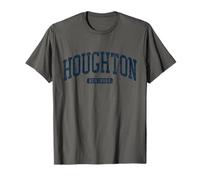 Houghton New York NY College University Style Bleu T-Shirt