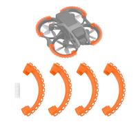 Houjunor Protection d'hélice pour DJI Avata, pare-chocs souple et léger en TPU anti-collision et antichoc pour Avata, housse de protection d'hélice, accessoire pour drone (orange)