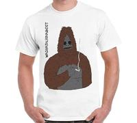 HOUKEEYUE Sassy The Sasquatch Smoke Big LEZ Show Retro T Shirt White