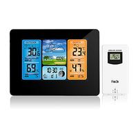 Houkiper Stations Météo Sans Fil Intérieur Extérieur Numérique Numérique Prévision Météo Station Météo Avec Alerte Température/Humidité/Baromètre/Alarme/Horloge Météo