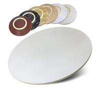 HOUKOIKBUG Plateau Tournant En Bois Pour Table À Manger 50cm 60cm 70cm Bois Lazy Susan Rond Plateau Tournante Rotation Silencieuse 360° Plateau Rotatif D'affichage(Beige,80cm/32in)