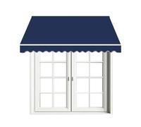 HOUKOIKBUG Toile De Remplacement Store Banne Toile De Rechange for Auvent De Terrasse 2/2.5/3/3.5/4/5m Toile D'Auvent pour Store Banne, Polyester, Imperméable(Dark Blue,10x6.5ft/300x200cm)