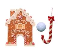 HOUKUNKA Ensemble de Jeu de Golf en Pain d'épices, Mini-Golf de Noël, Jeu de Golf dans Le Jardin - pour Les réunions de Vacances, décorations de Salle de Maison, fête de Rire Amusante, Carnaval