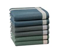 HOULIFE Mouchoirs classiques pour hommes Mouchoir en coton doux pour hommes Ensemble de mouchoirs pour hommes à rayures Mouchoir de poche pour hommes