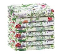 HOULIFE Mouchoirs en Coton Doux pour Femmes à Fleurs Vintage