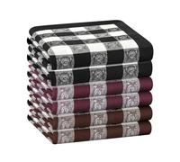 HOULIFE Mouchoirs Tissus Homme épais - Mouchoirs en Tissu en 100% Coton, Mouchoir Lavable, Doux Bleu Rétro Classique pour Usage Quotidien Lot de 3/6 Pièces, 42.5x42.5cm (Mixte 2-6 Pièces)