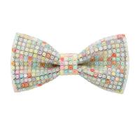 HOULIFE Nœud papillon avec strass pour homme, nœud papillon diamant pré-noué, nœud papillon à paillettes, nœud papillon à cristal réglable pour mariage, fête, banquet, coloré, M