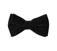 HOULIFE Nœud papillon pour homme - Réglable en velours pré-noué - Nœud papillon uni avec papillons - Pour marié, mariage formel - Avec boîte cadeau (double couche), Noir , 12x7cm