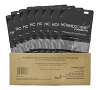 HOUNDSCOOP Lot de 800 sacs à déjections canines avec sangle à tirette - 8 paquets de 100 sacs à déjections canines pour hoa, résidentiels, XL et solides, à tirage unique facile pour distributeurs de