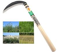 豊稔企販(HOUNEN KIHAN) Faux Manuel Epaisse Japonaise Acier SK-5 Fauchage Taille Tonte Herbe Dure Désherbage Outil Jardin Jardinage Fabriqué au Japon