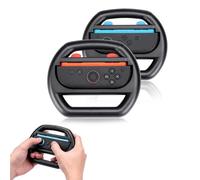 Hounyoln Lot de 2 poignées de volant pour manette Switch 2 JoyCons - Accessoires JoyCons (noir)