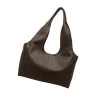 HOUODQU Sac de bureau fonctionnel tendance en polyuréthane avec fermeture facile à ouvrir et grand espace pour les besoins quotidiens Sac de bureau de grande capacité, kaki