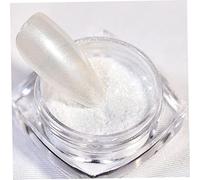 Houolsator Pearl Chrome Nail Powder Chrome Nail Art Powder Iridescent Pigment Highlight Manucure Metallic Pigment for Wedding Birthday 2PCS