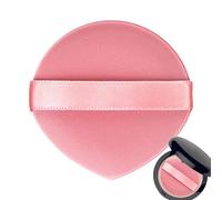 Houpette Pour Poudre Libre | Éponge Cosmétique Ronde Et Douce Pour Fond De Teint | Éponge Visage,Poudre Libre Correcteur Visage Et Cosmétique Nomade