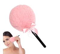 Houppette À Poudrage, Poudreuse de Voyage en Forme de Sucette pour le Maquillage, Applicateur de Poudrage avec Manche en Guimauve, Outil de Maquillage pour le Visage, pour Femmes et