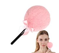 Houppette à Poudre avec Manche,Houppette Visage Avec Manche Lollipop - Applicateur de Poudrage avec Manche en Guimauve, Outil de Maquillage pour le Visage, pour Femmes et