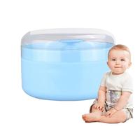 Houppette à poudre et récipient - Houppette à poudre pour le corps, support applicateur pour les nouveaux parents, les garderies, les infirmières, les crèches, le bain, les voyages, la maison