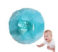 Houppette À Poudre Pour Bébé - Éponges Rondes Ultra Douces Pour Le Corps Et Le Visage, Applicateur Cosmétique Doux, Maquillage Lisse Avec Nœud En Ruban | Éponge Moelleuse, Poignée Confortable, Soins D