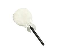 Houppette à poudre pour le corps avec poignée - Outil de maquillage doux en forme de sucette - Applicateur de poudre pour le visage - Avec long manche - Applicateur de poudre pour le corps