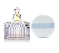 Houppette à poudre ultra douce en velours haute densité lavable et réutilisable - Houppette à poudre pour le corps et support de bocal en verre avec houppette pour le maquillage du visage (couleurs