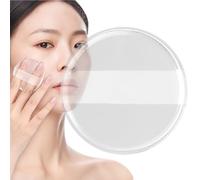 Houppette de Maquillage | Houpette Transparente Poudre Libre,Éponge Réutilisable Douce Miniature pour Fond de Teint Correcteur Blush Application à Sec/Humide