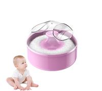 Houppette et récipient de poudre pour le corps - 9,3 x 9,3 x 7,5 cm, rose/bleu/vert, ensemble d'applicateurs souples, étui anti-poussière | Parfait pour la routine de beauté quotidienne, le stockage d