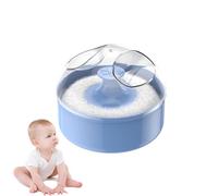 Houppette et récipient de poudre pour le corps - 9,3 x 9,3 x 7,5 cm, rose/bleu/vert, ensemble d'applicateurs souples, étui anti-poussière | Parfait pour la routine de beauté quotidienne, le stockage d