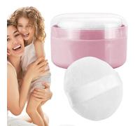 Houppette et récipient pour le corps - Boîte à dépoussiérage pour le bain des tout-petits, houppette à poudre cosmétique pour le corps de bébé et étui pour la maison et les voyages