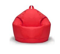 Houppette géante gonflable pour intérieur et extérieur, tissu Oxford imperméable, housse amovible et lavable en machine, rouge, 100 cm x 120 cm, parfaite pour la détente.