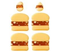 Houppette Pour Le Visage - Applicateur Pour Poudres Libres Et Fonds De Teint - 6 Pièces Éponge De Maquillage Douce Pour Utilisation À Sec Et À Humide Pour La Fixation Du Correcteur BB Crème CC Crème E