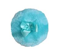 Houppette ronde pour le visage avec nœud en ruban - Houppette à poudre pour bébé | Applicateur de poudre pour le corps doux pour et adultes, outil de maquillage portable, parfait pour les