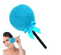 Houppettes De Maquillage Sèches En F-orme De Sucette, Houppette À Poudre Libre Du Visage Avec Poignée, Jolie Grand Pinceau À Poudre Libre Pour Un Transport Facile