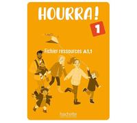Hourra ! 1 - Fichier ressources (A1.1) - Hugues Denisot - Hachette F.l.e. - broché - Méthode de langue
